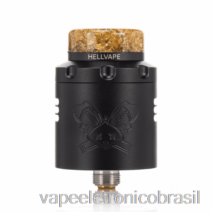 Vape Recarregável Hellvape Dead Rabbit V3 24mm Rda Matte Full Black